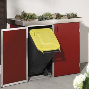 Binto - Mülltonnenboxen von Traumgarten, rot