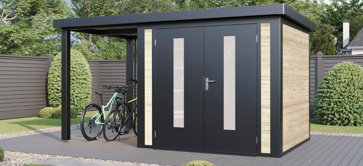 Hybrid-Gartenhäuser aus Holz und Metall bei Holz Ziller in Nürnberg