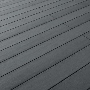 Terrassendiele, massiv glatt graphit
