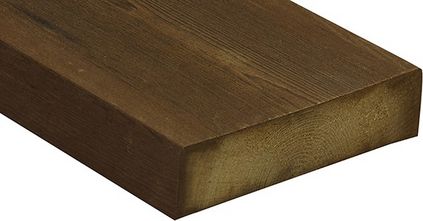 Kebony Charakter, glatt, Kanten gerundet 28x120