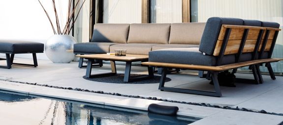 Material der Gartenmöbel-Sets _ Teak & Alu