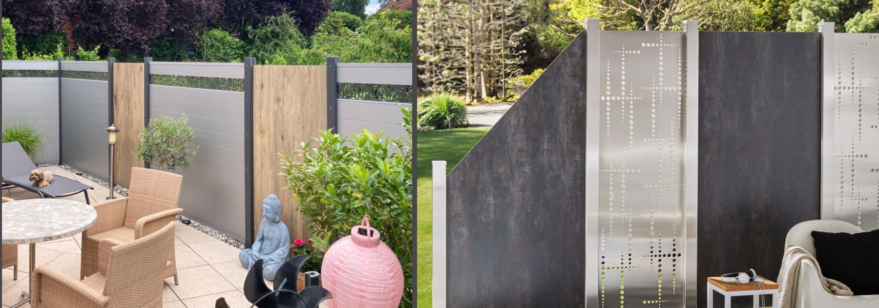 Keramik Sicht- und Windschutz