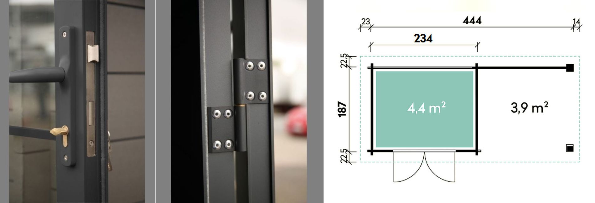 WPC-Gartenhaus Bella und Belana bei Ziller in Nürnberg