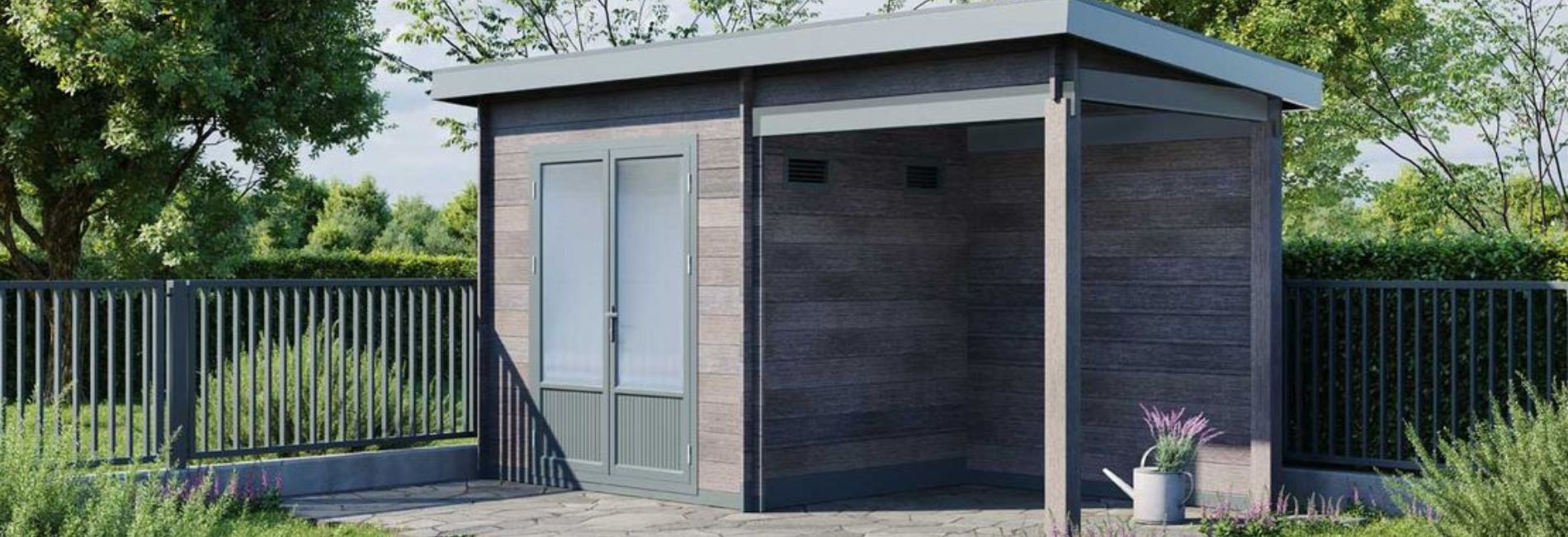 WPC Gartenhaus von Finnhaus bei Ziller in Nürnberg